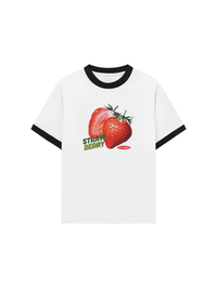 Áo Thun Ringer Relaxed Fit Strawberry