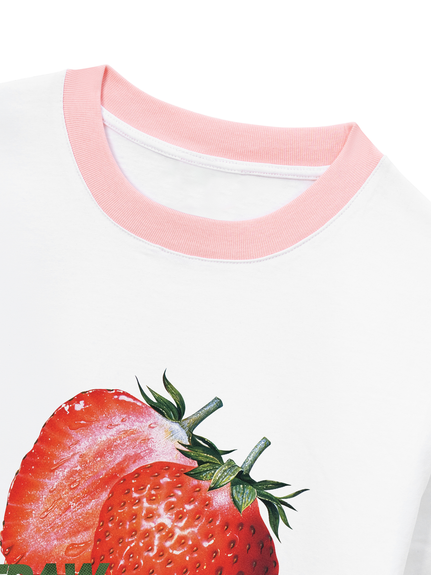 Áo Thun Ringer Relaxed Fit Strawberry