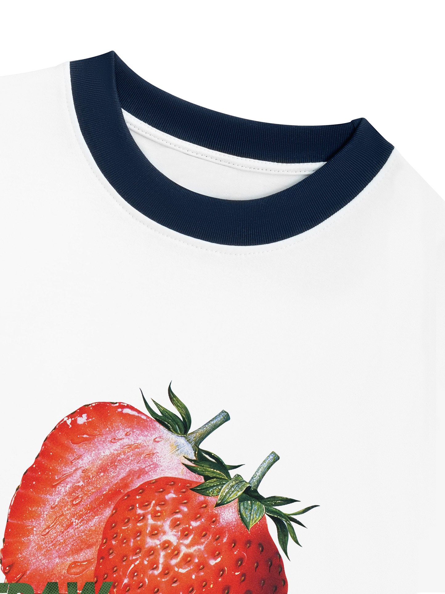 Áo Thun Ringer Relaxed Fit Strawberry