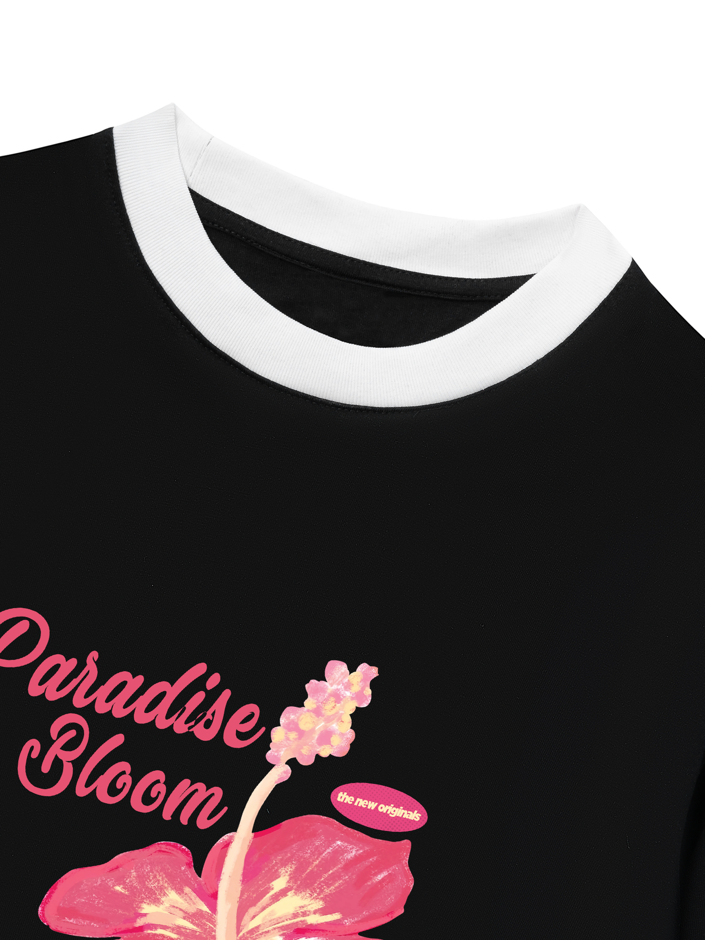 Áo Thun Ringer Relaxed Fit Paradise Bloom
