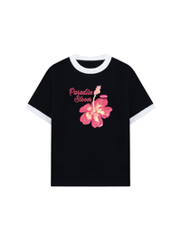 Áo Thun Ringer Relaxed Fit Paradise Bloom