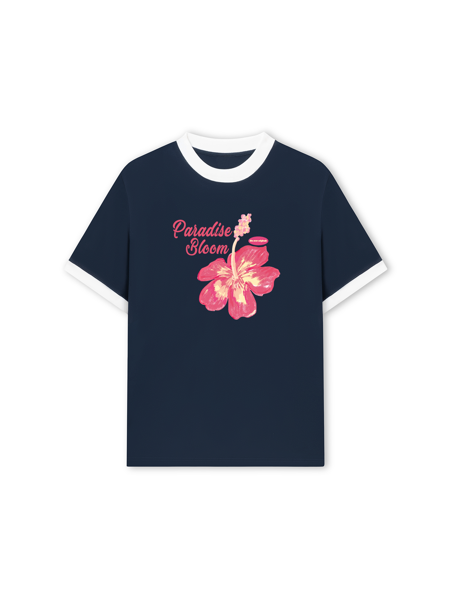 Áo Thun Ringer Relaxed Fit Paradise Bloom