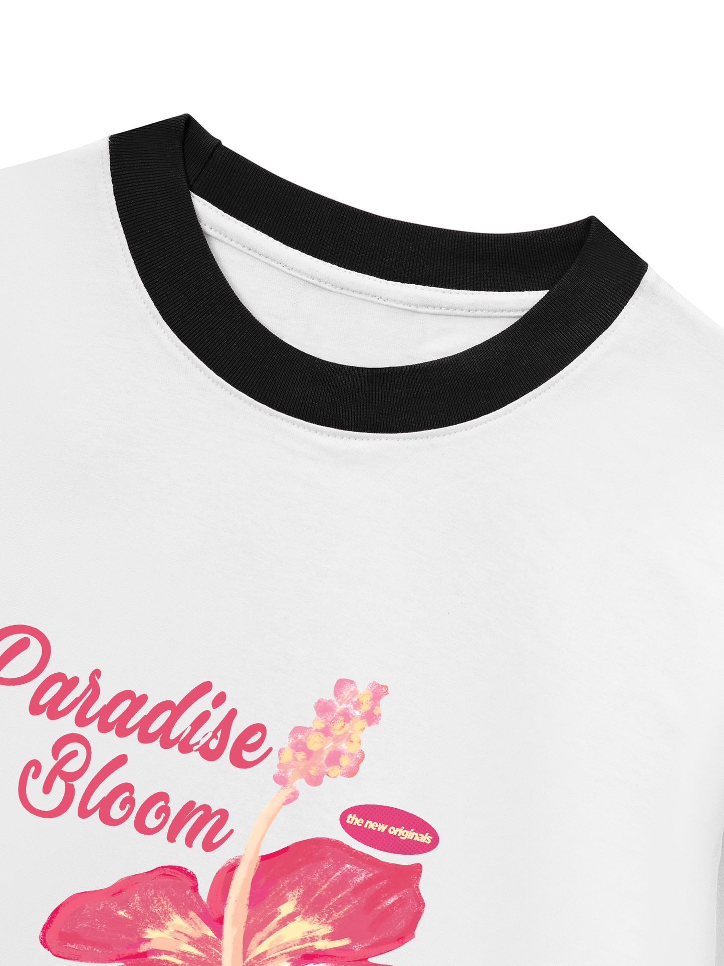 Áo Thun Ringer Relaxed Fit Paradise Bloom