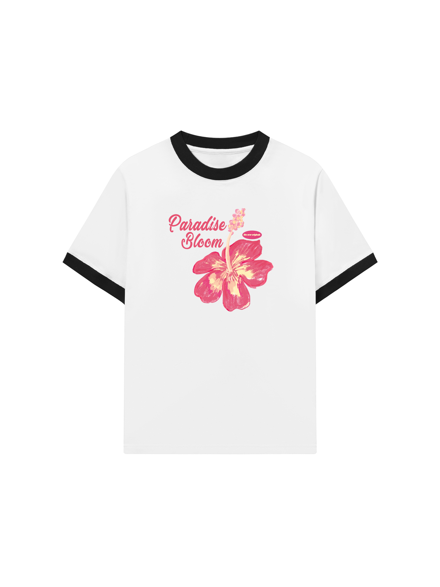 Áo Thun Ringer Relaxed Fit Paradise Bloom