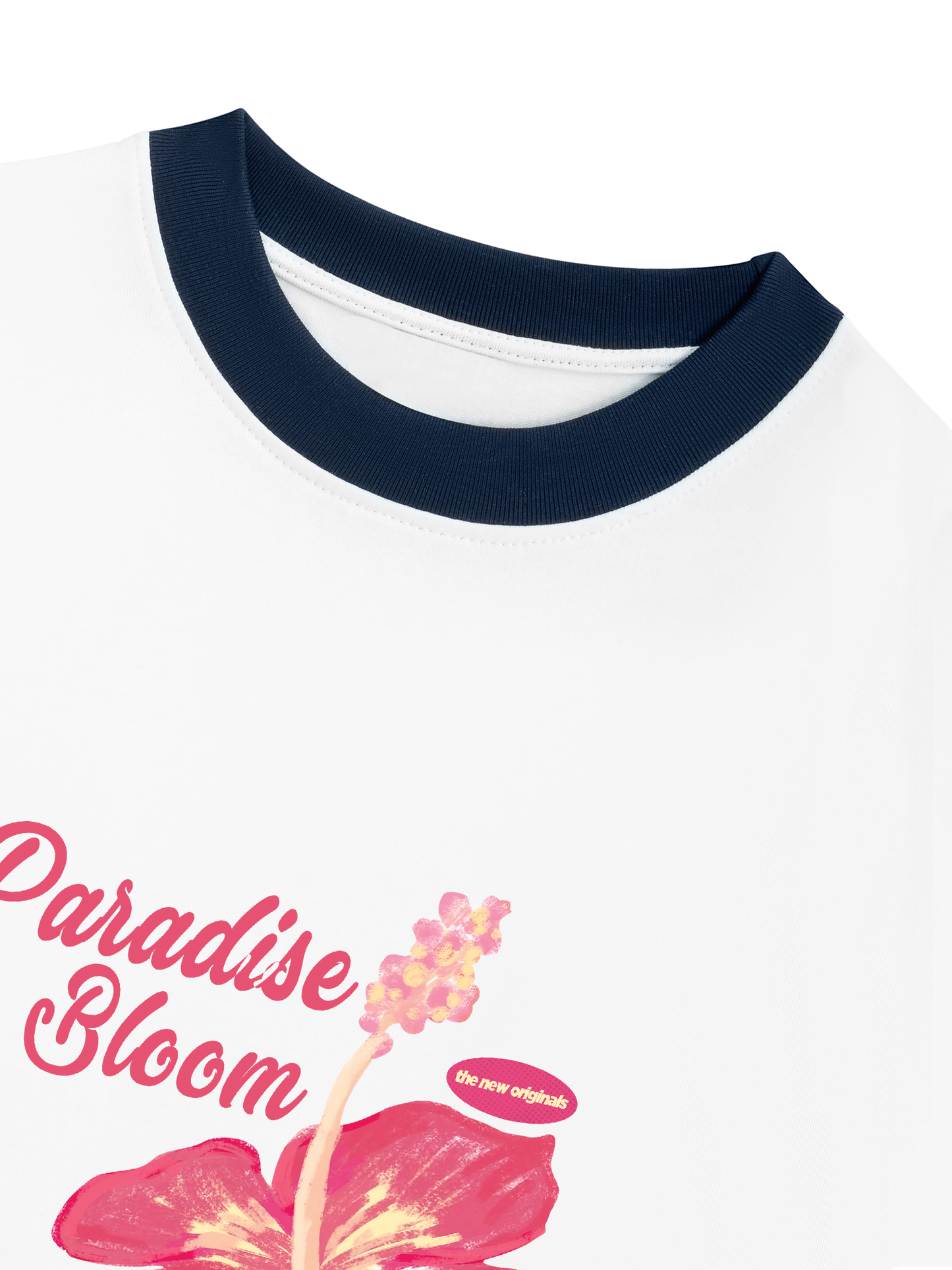 Áo Thun Ringer Relaxed Fit Paradise Bloom