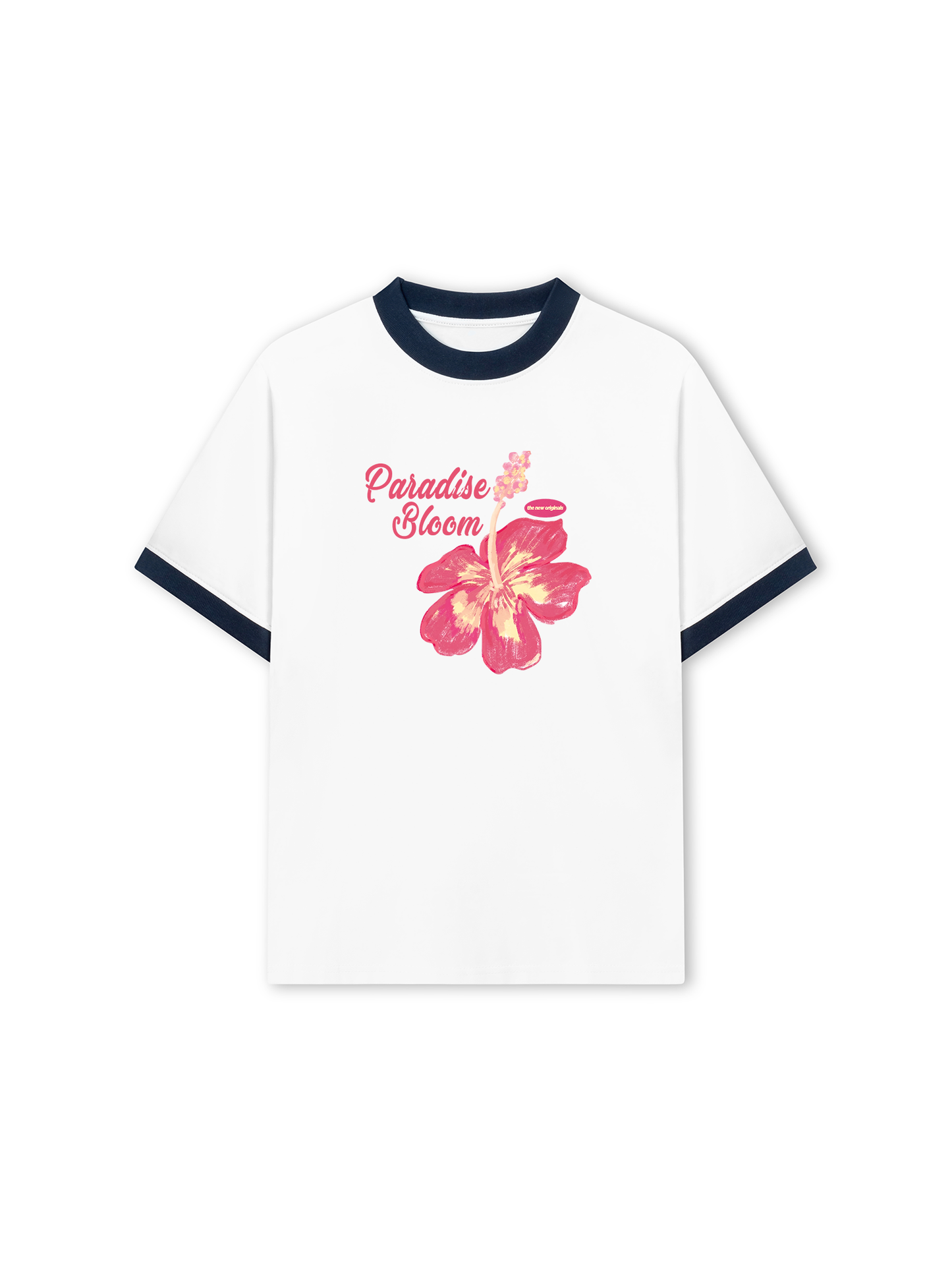 Áo Thun Ringer Relaxed Fit Paradise Bloom