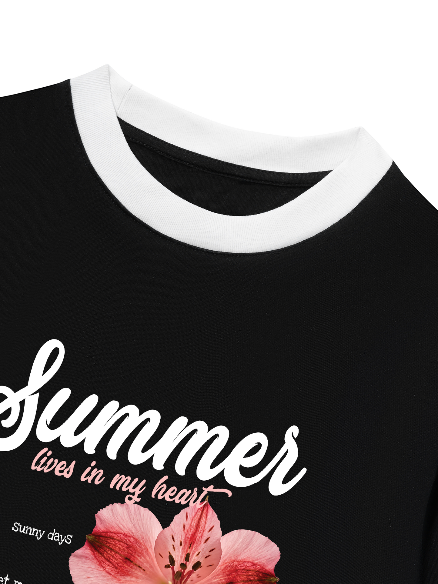 Áo Thun Ringer Relaxed Fit Summer Lives In My Heart