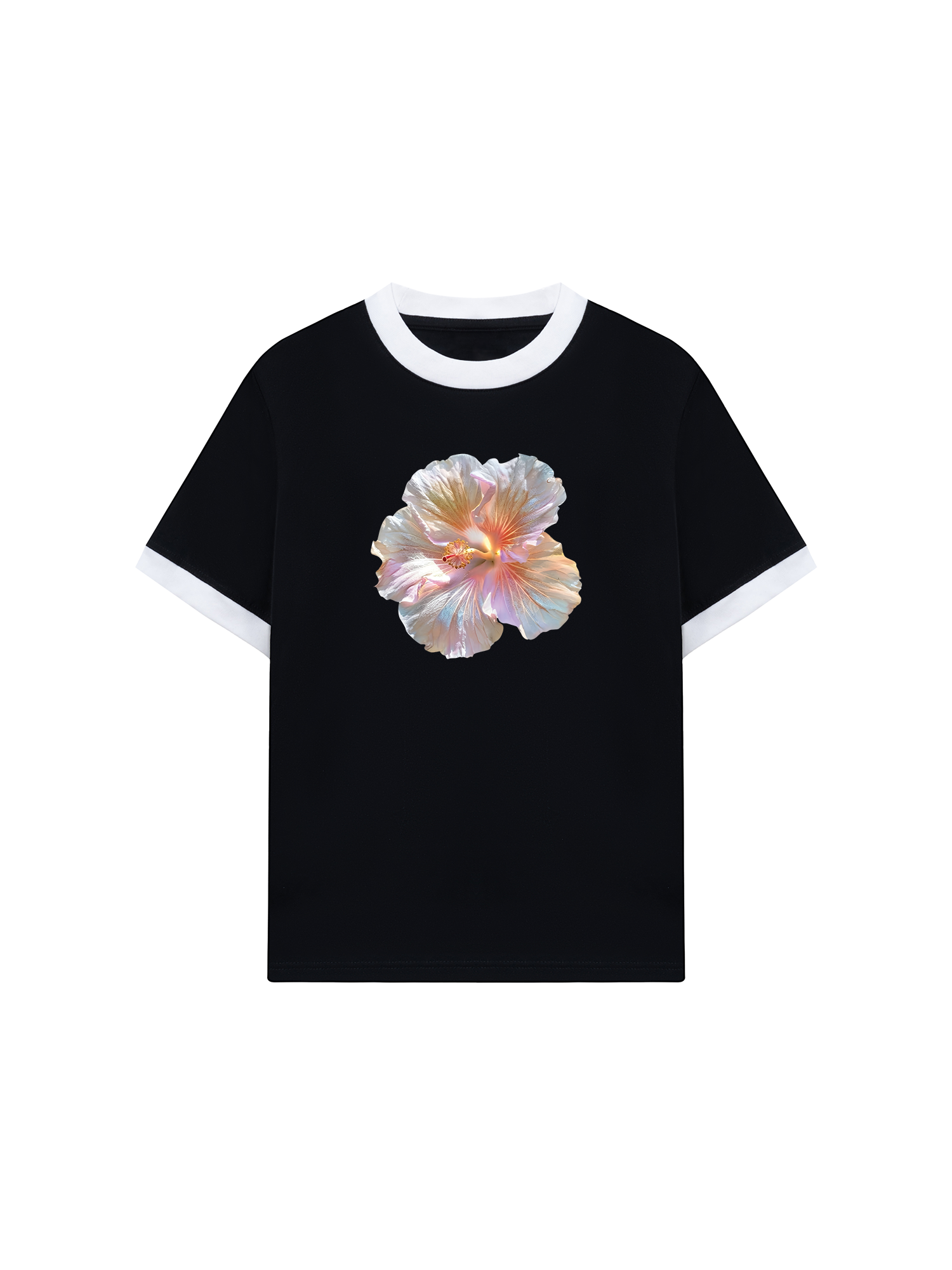 Áo Thun Ringer Relaxed Fit Summer Floral