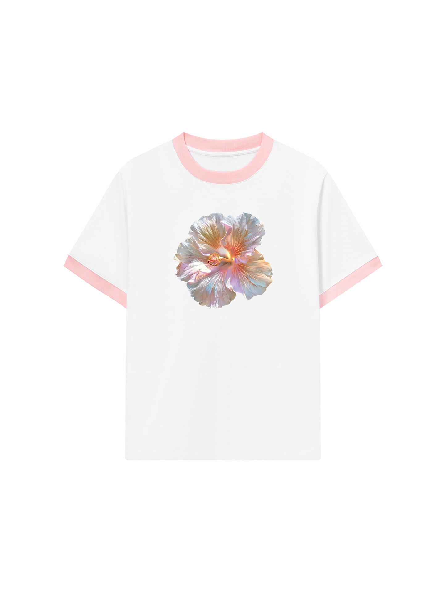 Áo Thun Ringer Relaxed Fit Summer Floral
