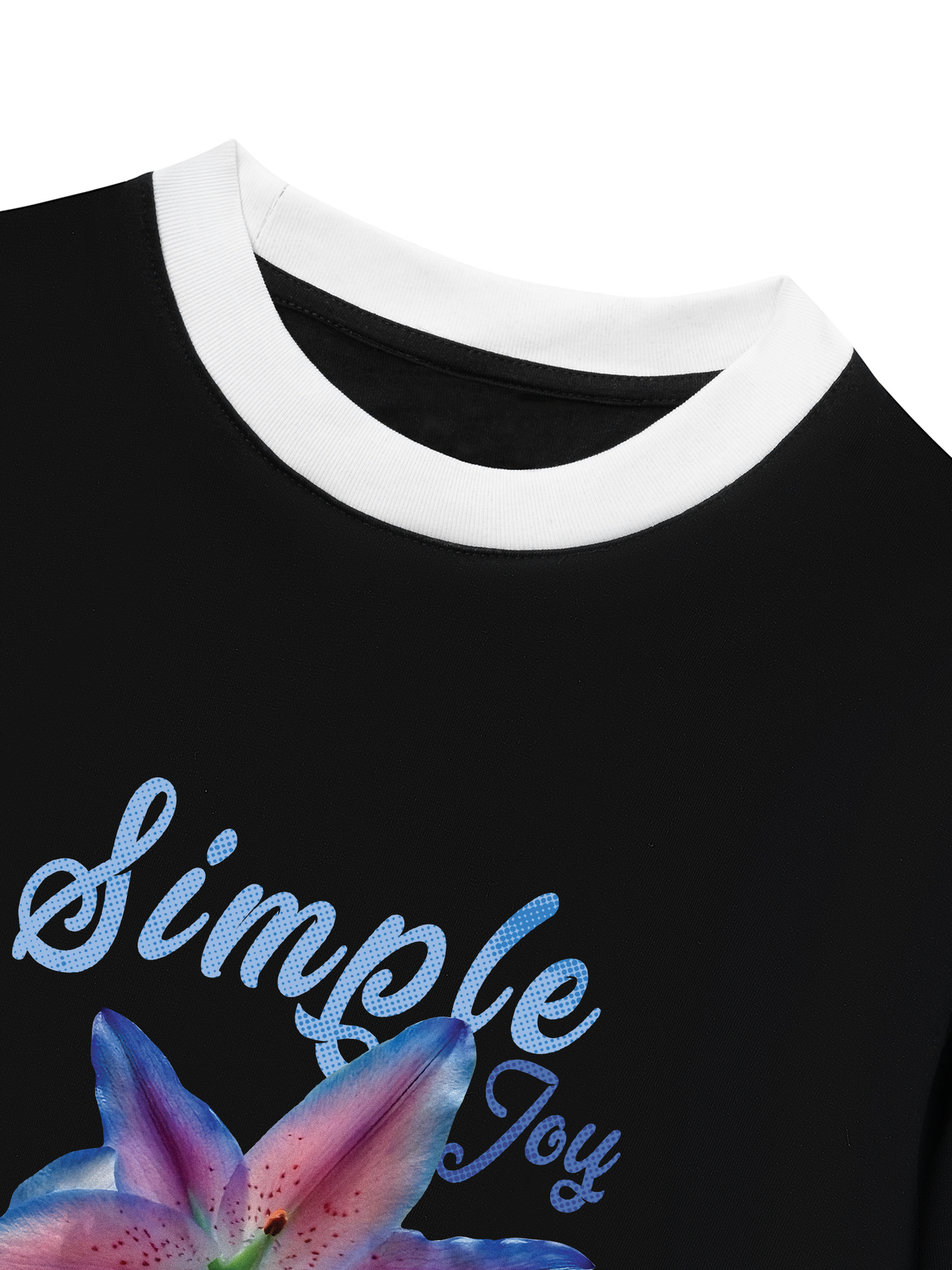 Áo Thun Ringer Relaxed Fit Simple Joy