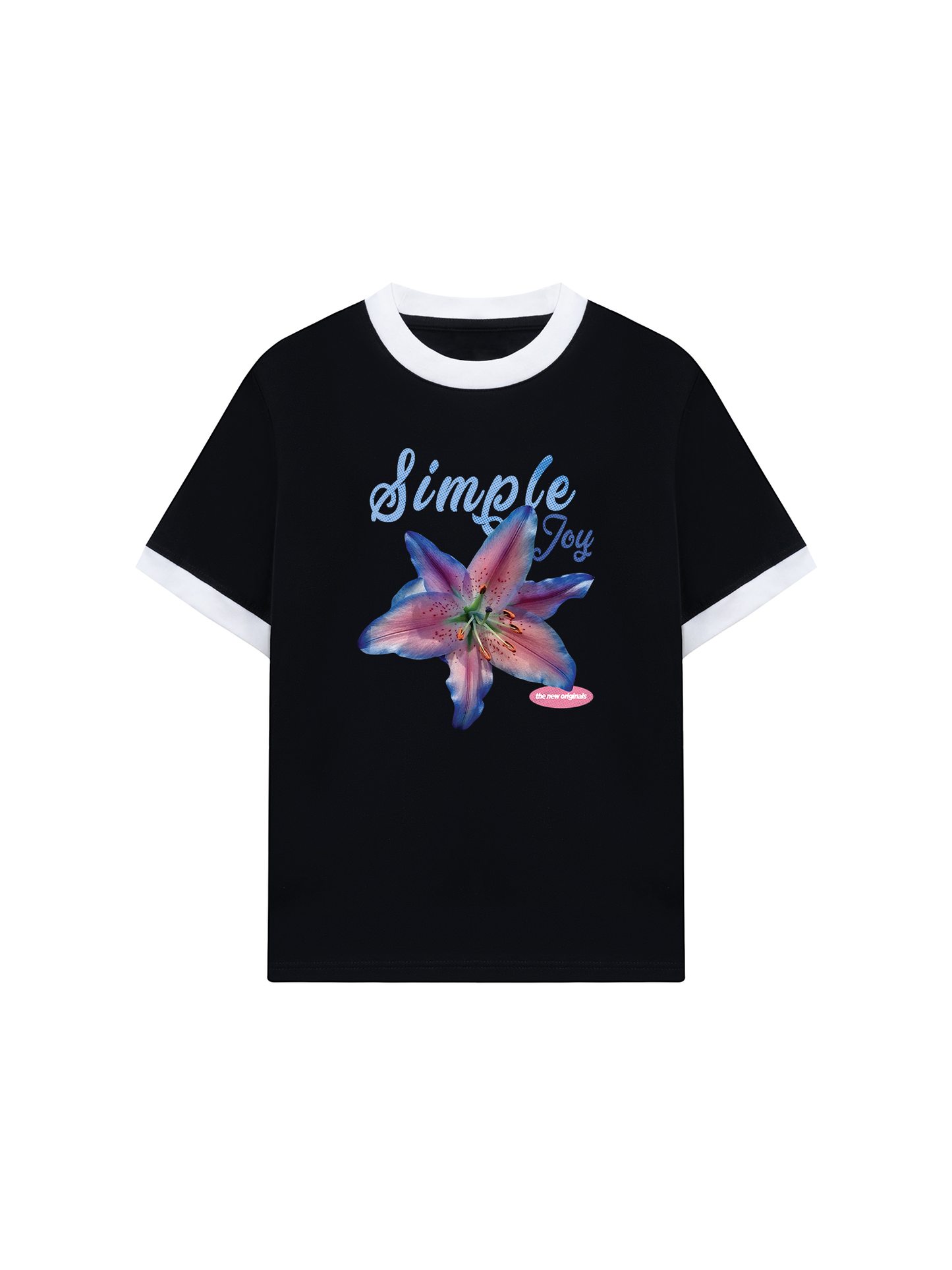 Áo Thun Ringer Relaxed Fit Simple Joy