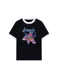 Áo Thun Ringer Relaxed Fit Simple Joy