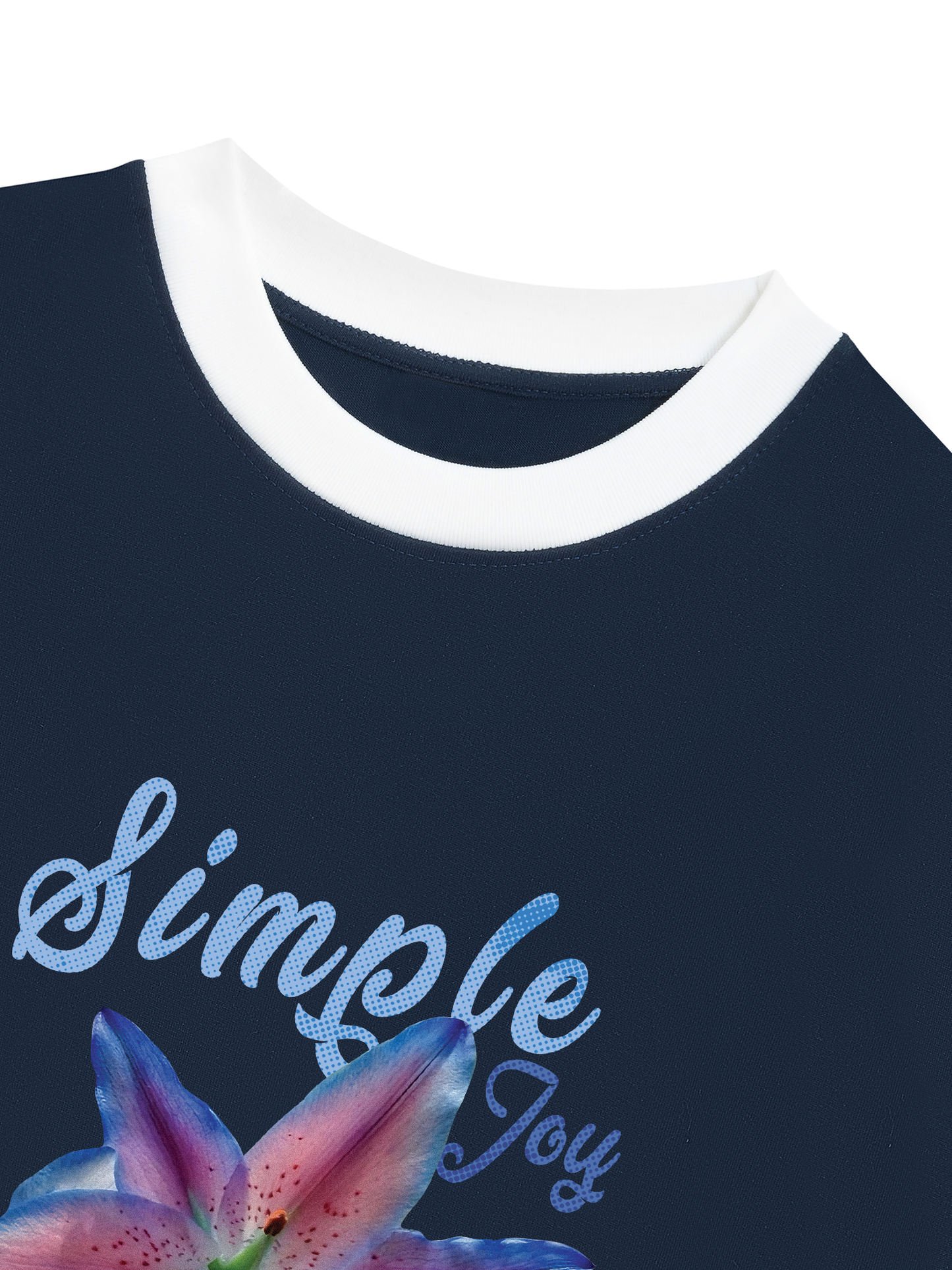 Áo Thun Ringer Relaxed Fit Simple Joy