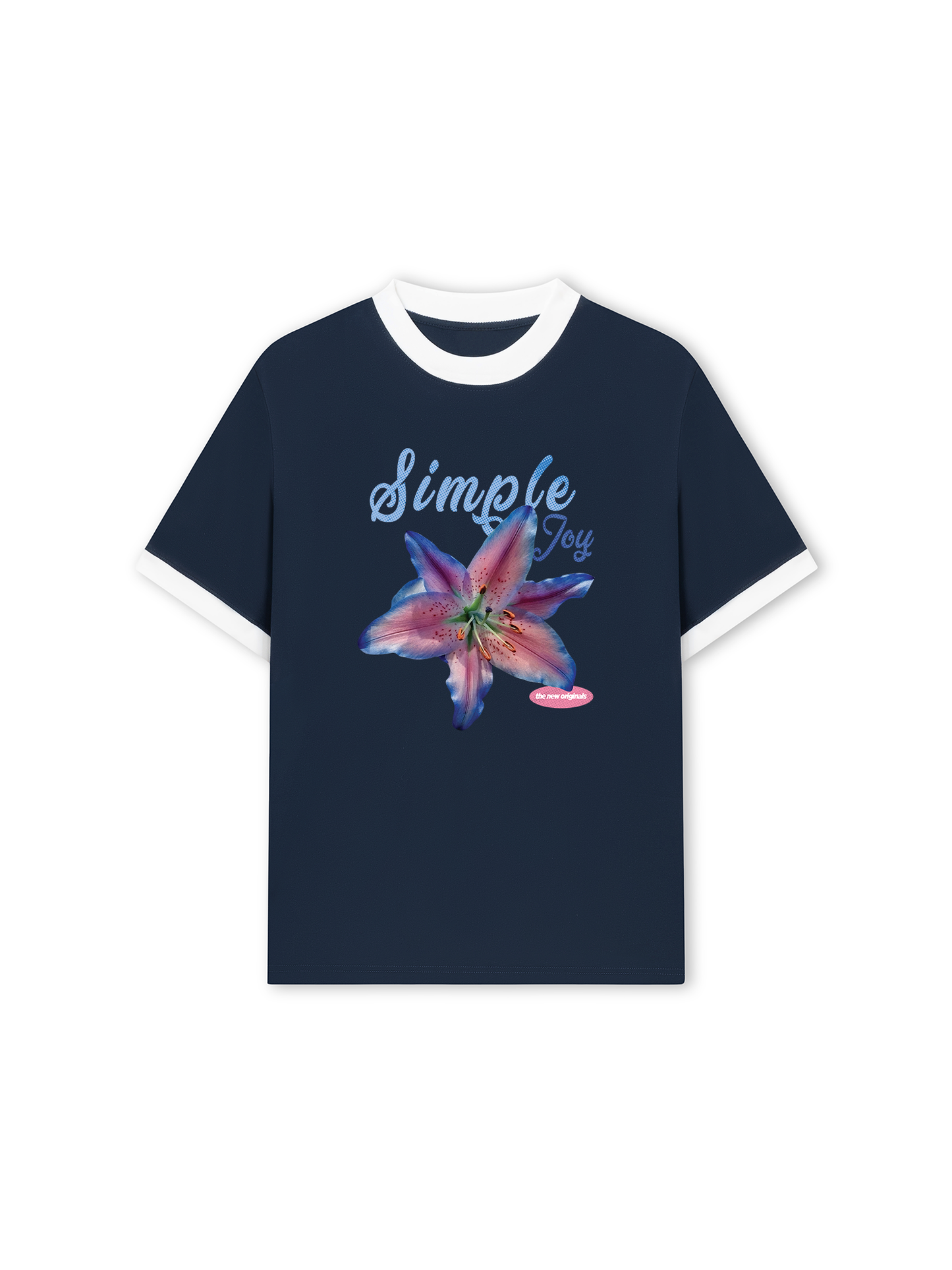 Áo Thun Ringer Relaxed Fit Simple Joy
