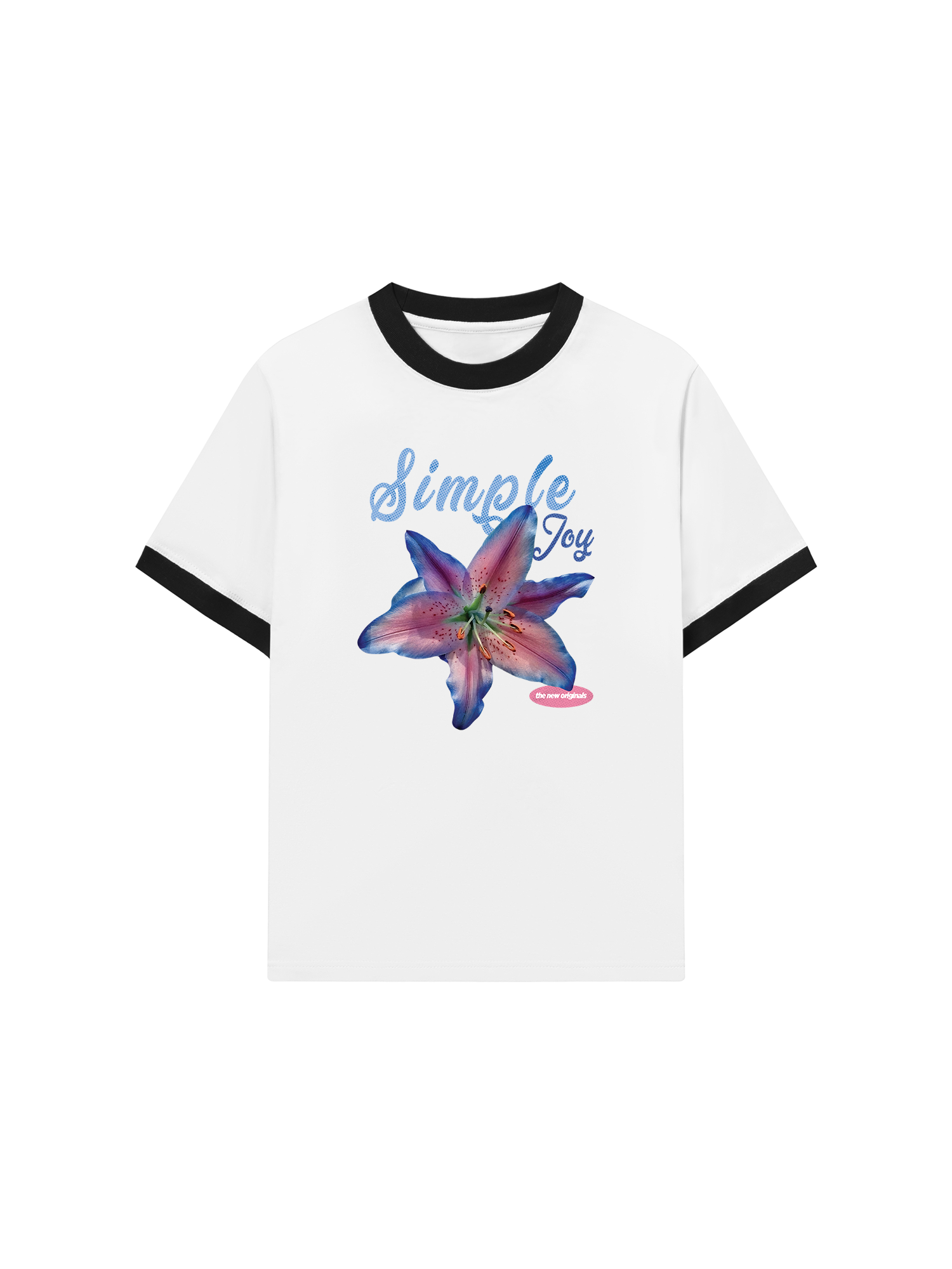 Áo Thun Ringer Relaxed Fit Simple Joy