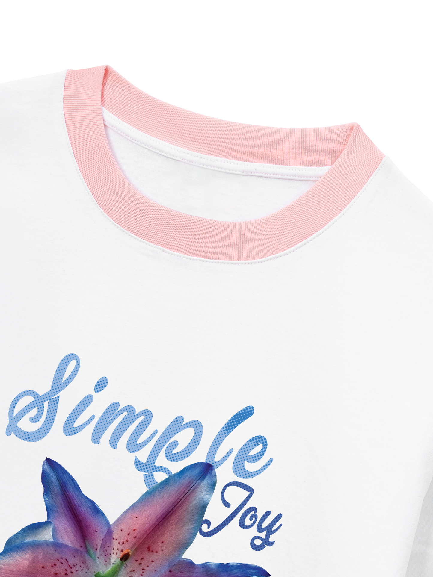 Áo Thun Ringer Relaxed Fit Simple Joy