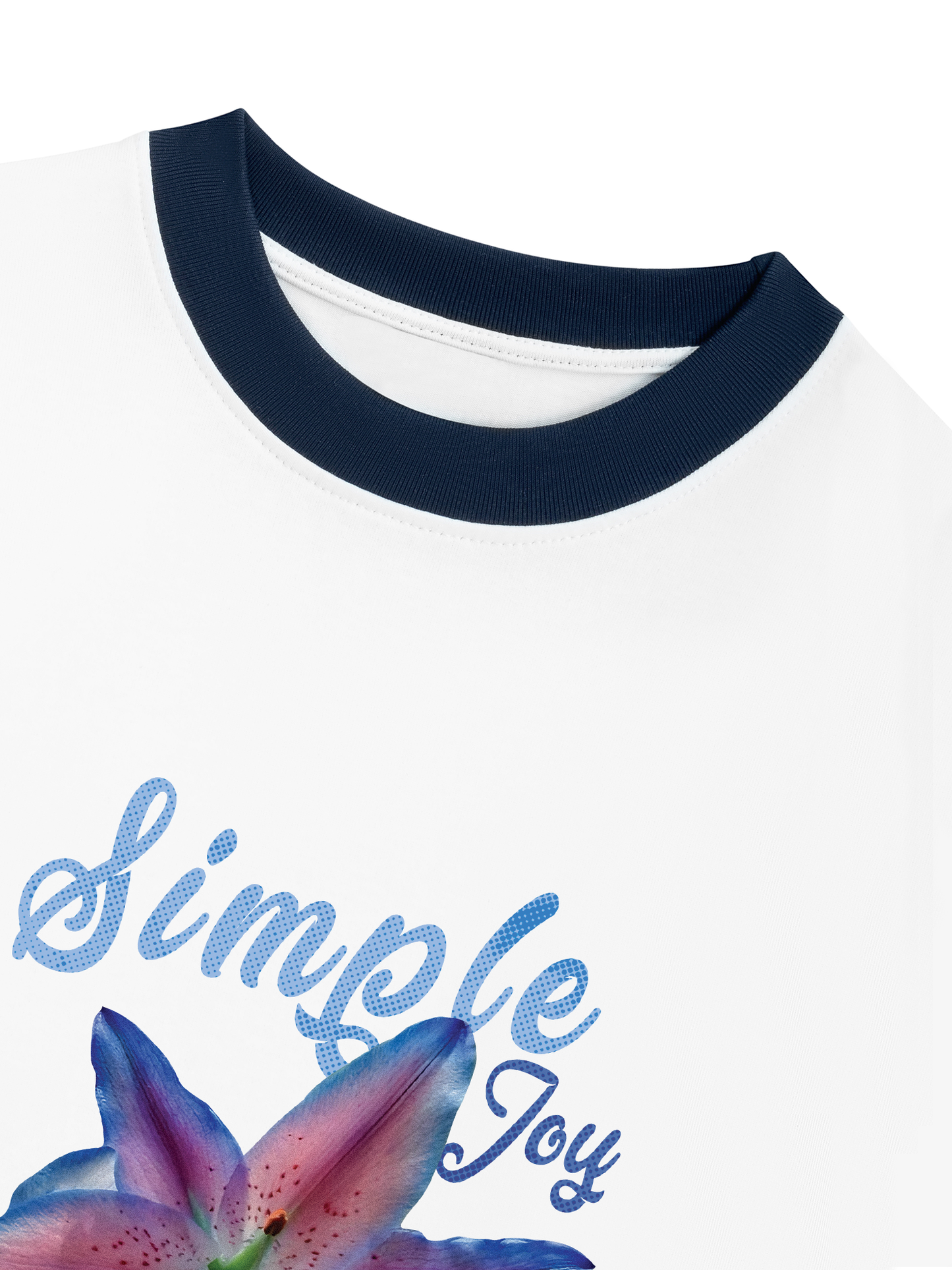 Áo Thun Ringer Relaxed Fit Simple Joy