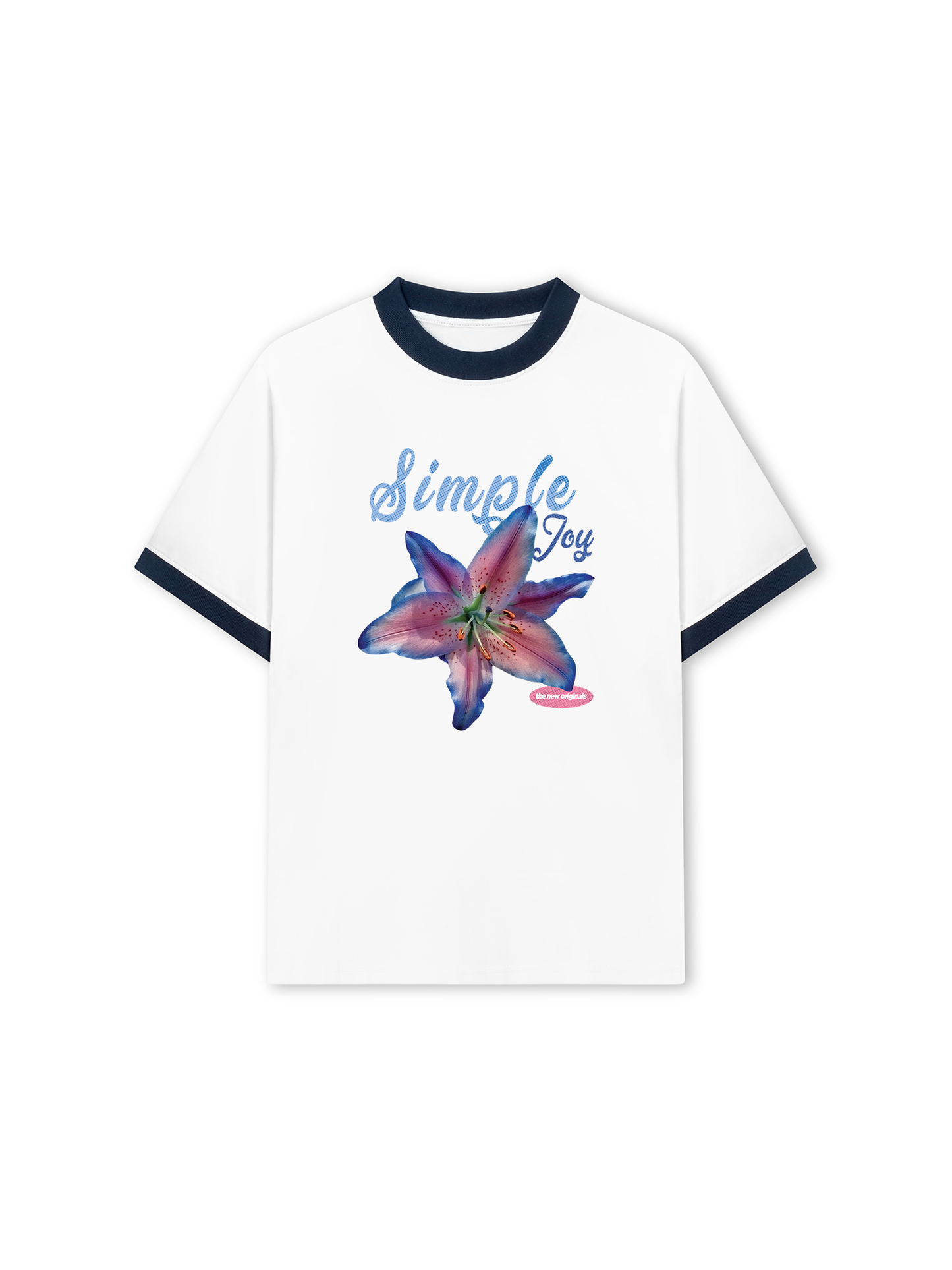 Áo Thun Ringer Relaxed Fit Simple Joy