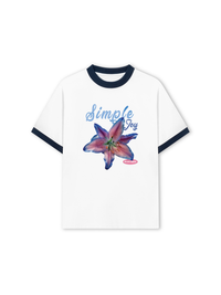 Áo Thun Ringer Relaxed Fit Simple Joy