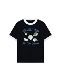 Áo Thun Ringer Relaxed Fit Ocean Lovers