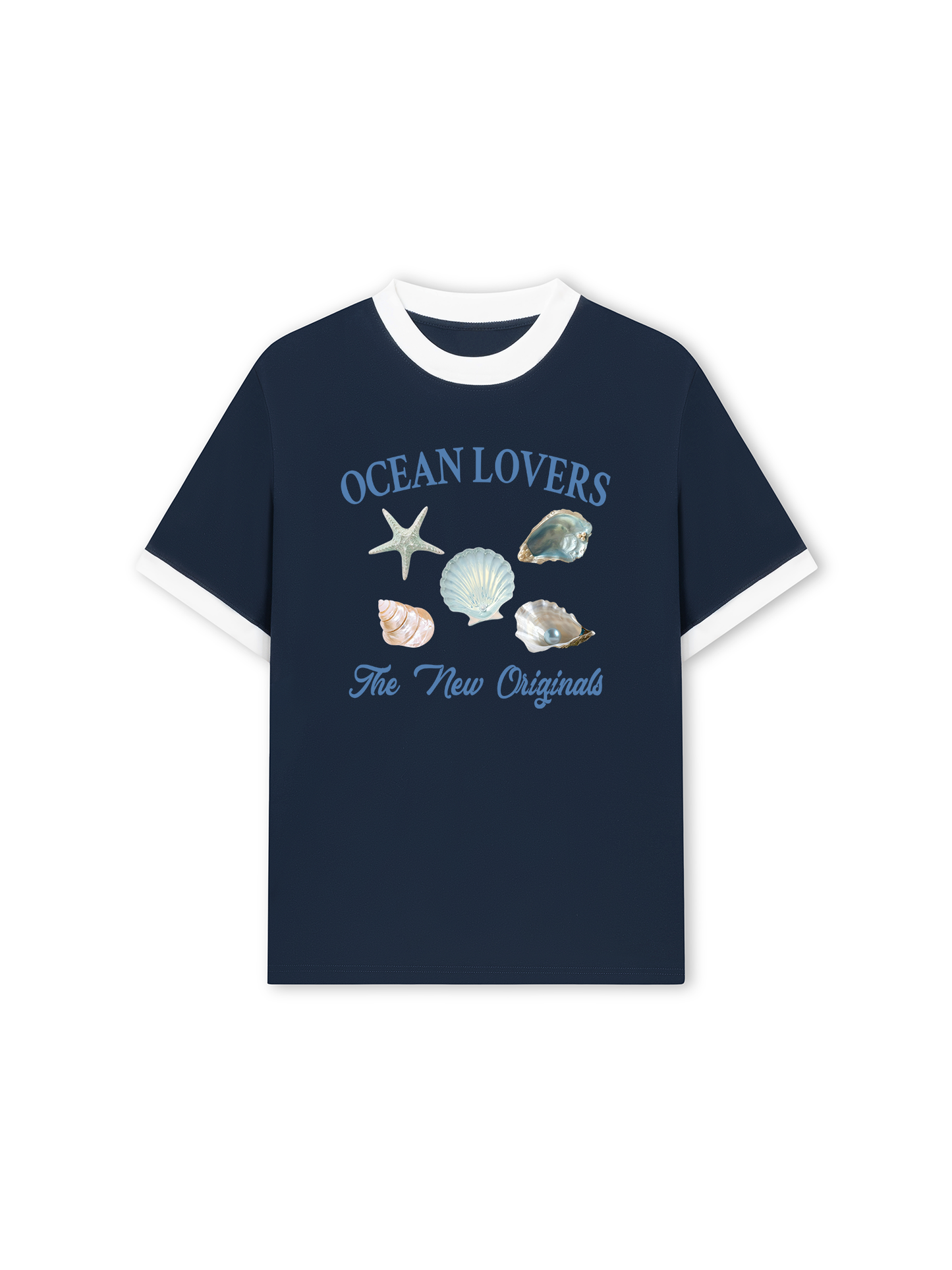 Áo Thun Ringer Relaxed Fit Ocean Lovers