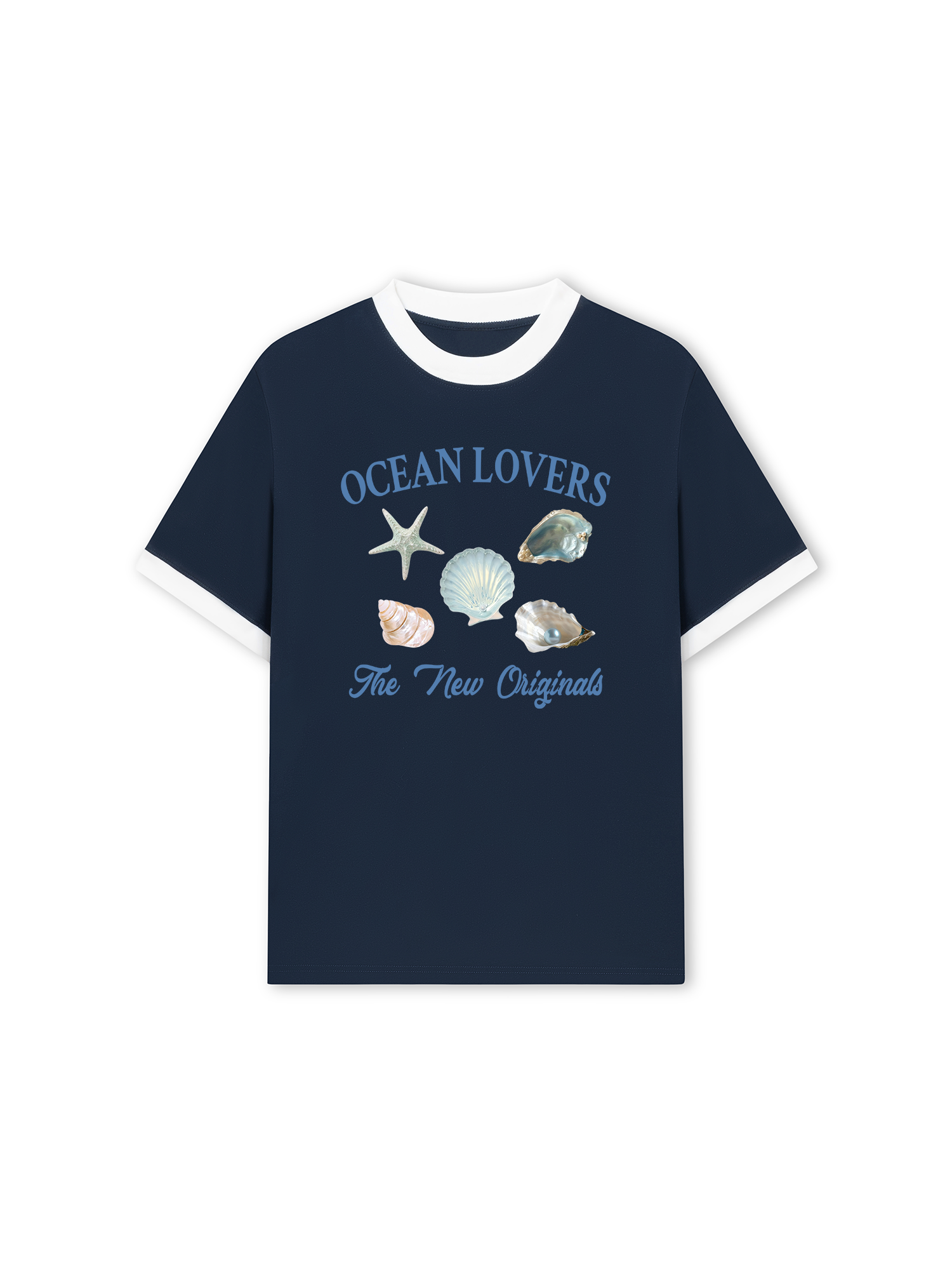 Áo Thun Ringer Relaxed Fit Ocean Lovers