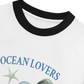 Áo Thun Ringer Relaxed Fit Ocean Lovers