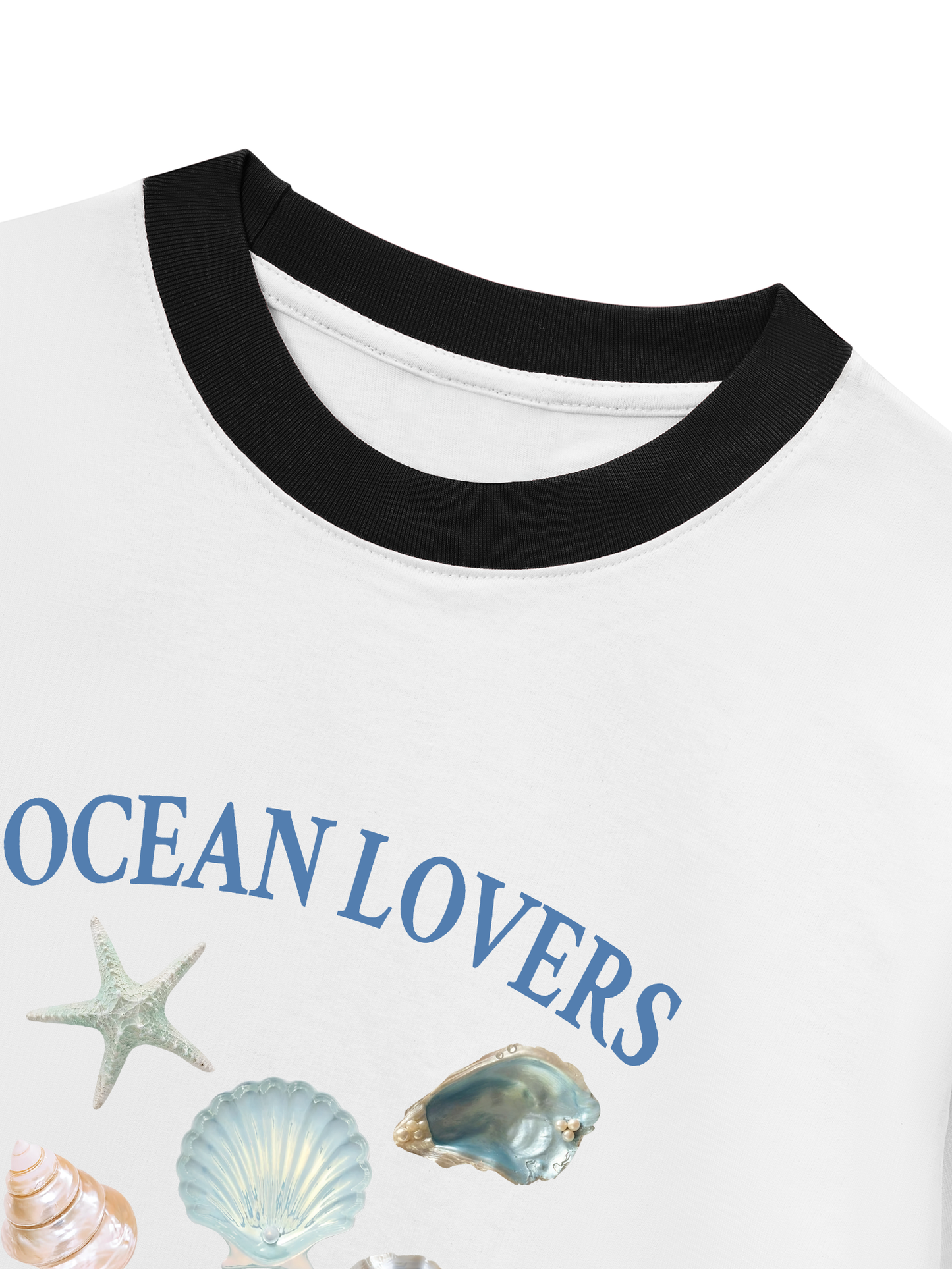 Áo Thun Ringer Relaxed Fit Ocean Lovers
