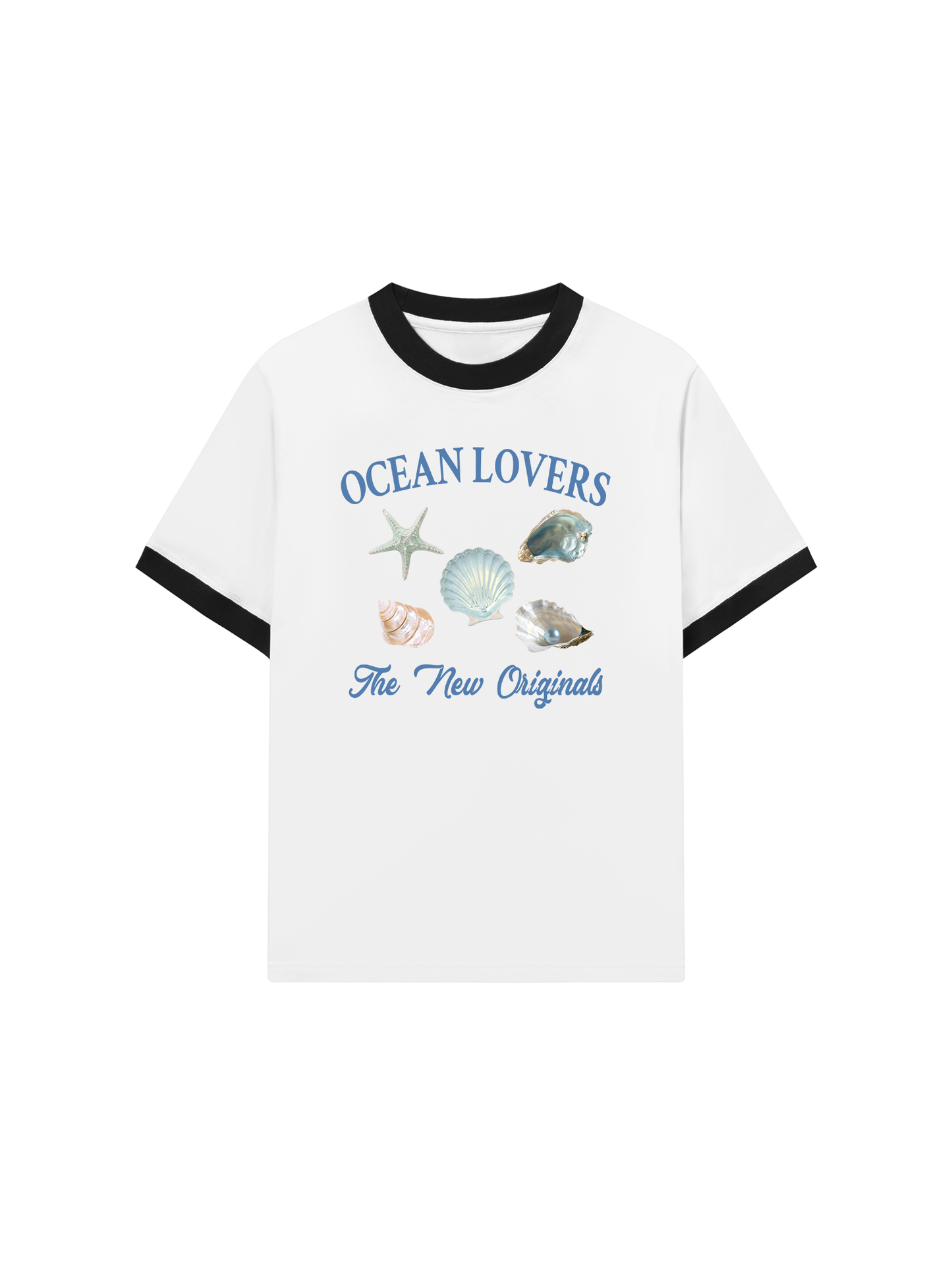 Áo Thun Ringer Relaxed Fit Ocean Lovers