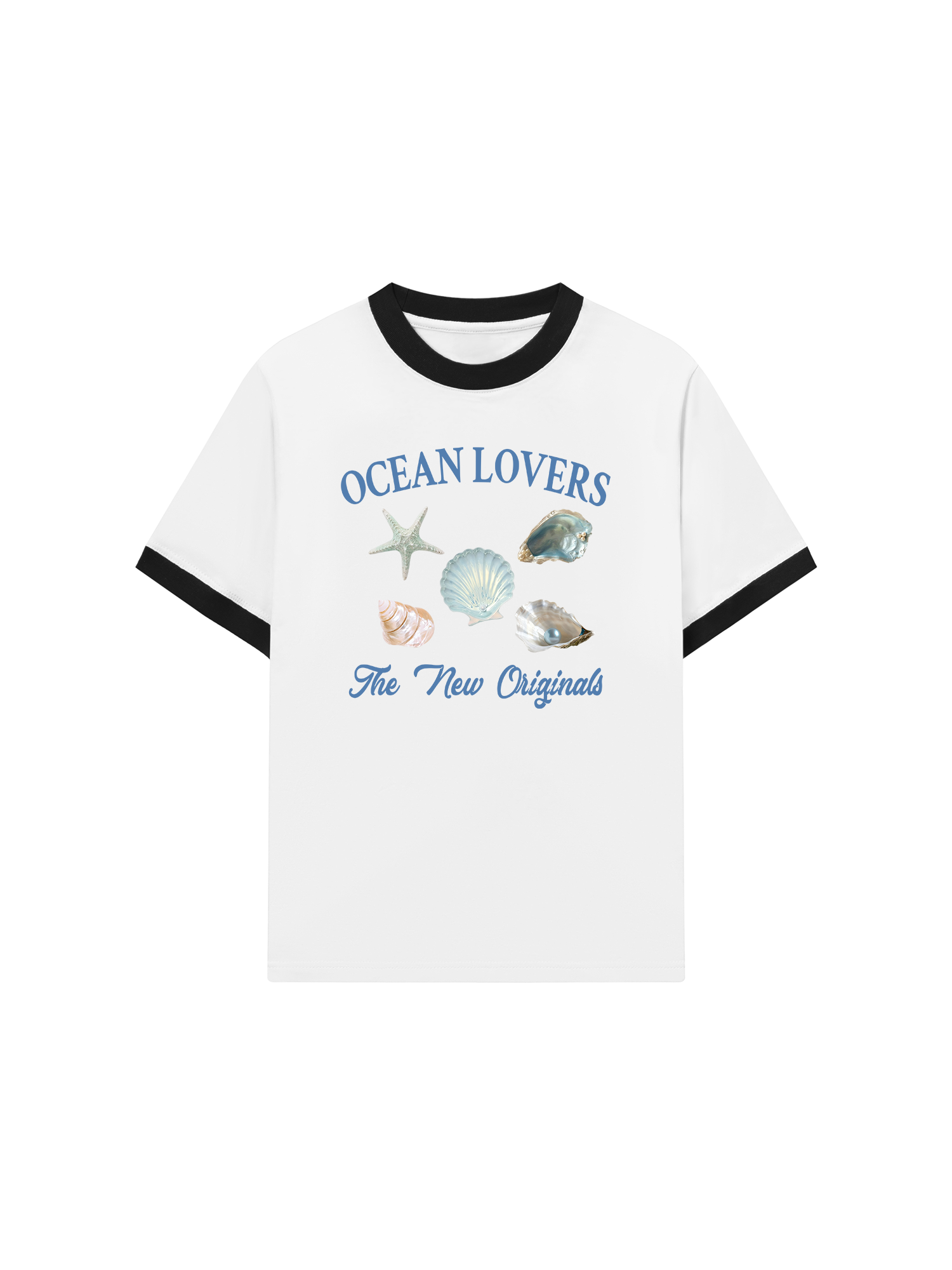 Áo Thun Ringer Relaxed Fit Ocean Lovers
