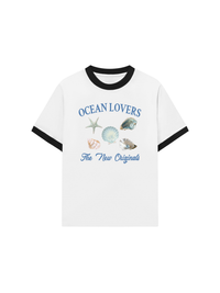 Áo Thun Ringer Relaxed Fit Ocean Lovers