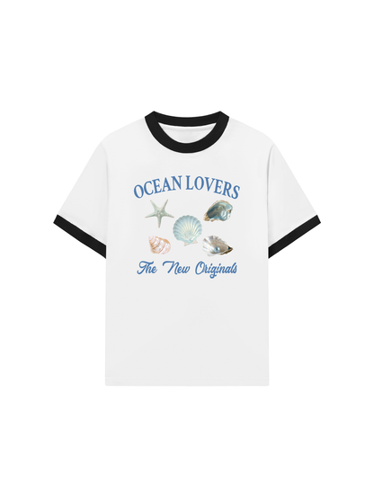 Áo Thun Ringer Relaxed Fit Ocean Lovers