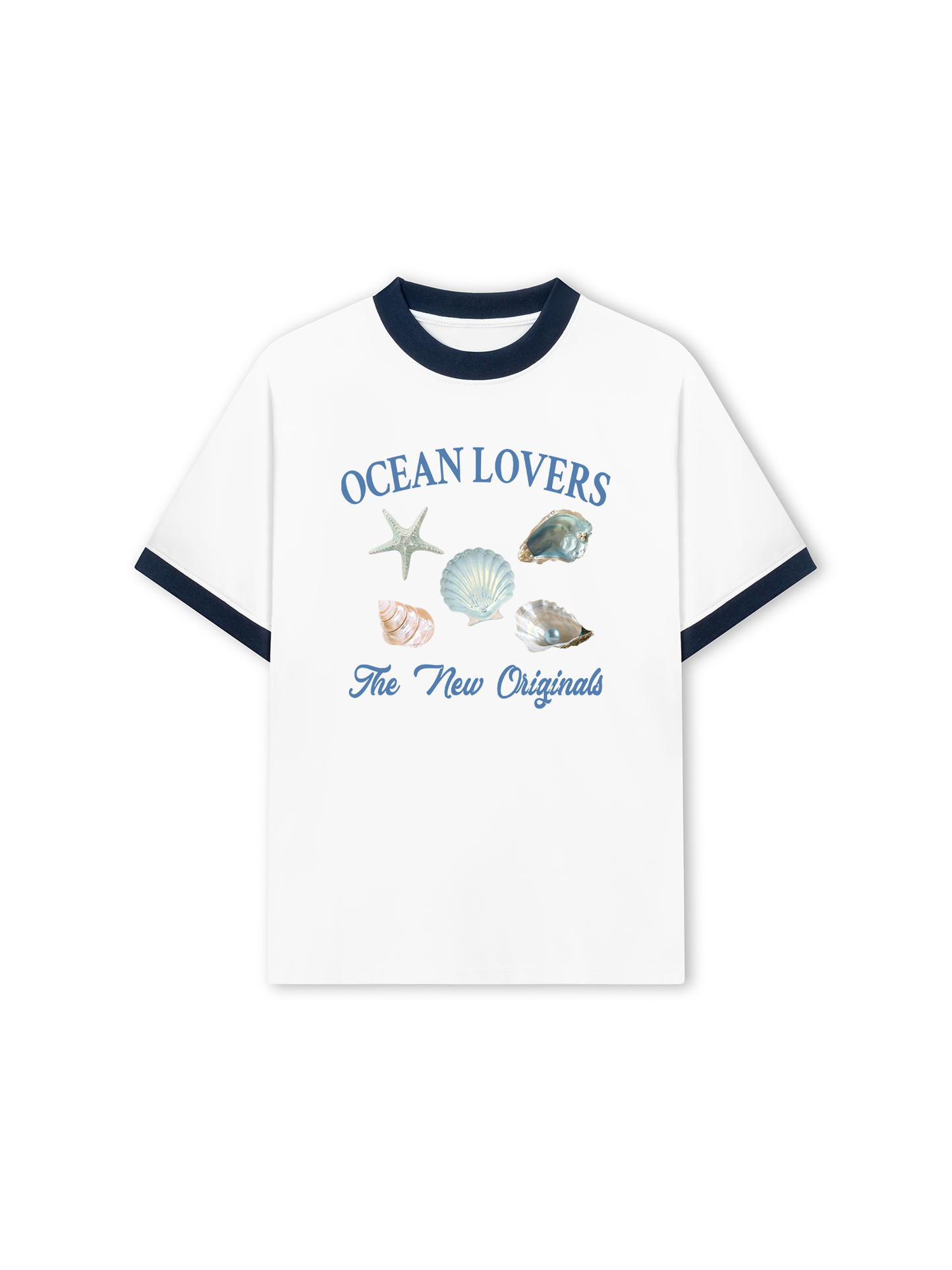 Áo Thun Ringer Relaxed Fit Ocean Lovers