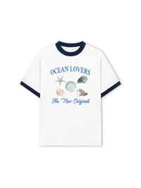 Áo Thun Ringer Relaxed Fit Ocean Lovers