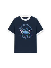 Áo Thun Ringer Relaxed Fit Crabby Days