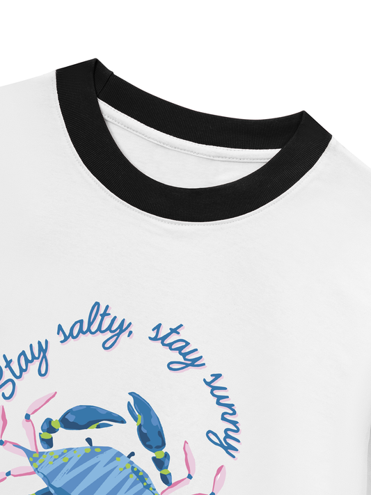 Áo Thun Ringer Relaxed Fit Crabby Days