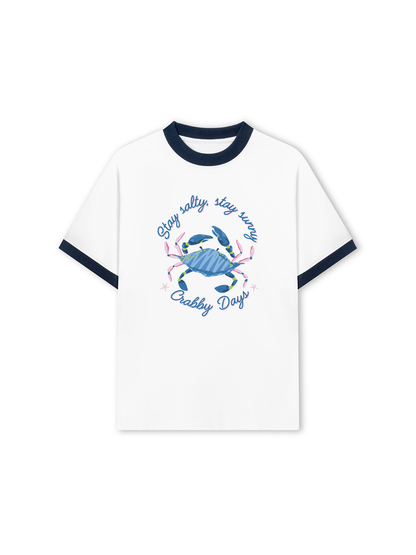 Áo Thun Ringer Relaxed Fit Crabby Days