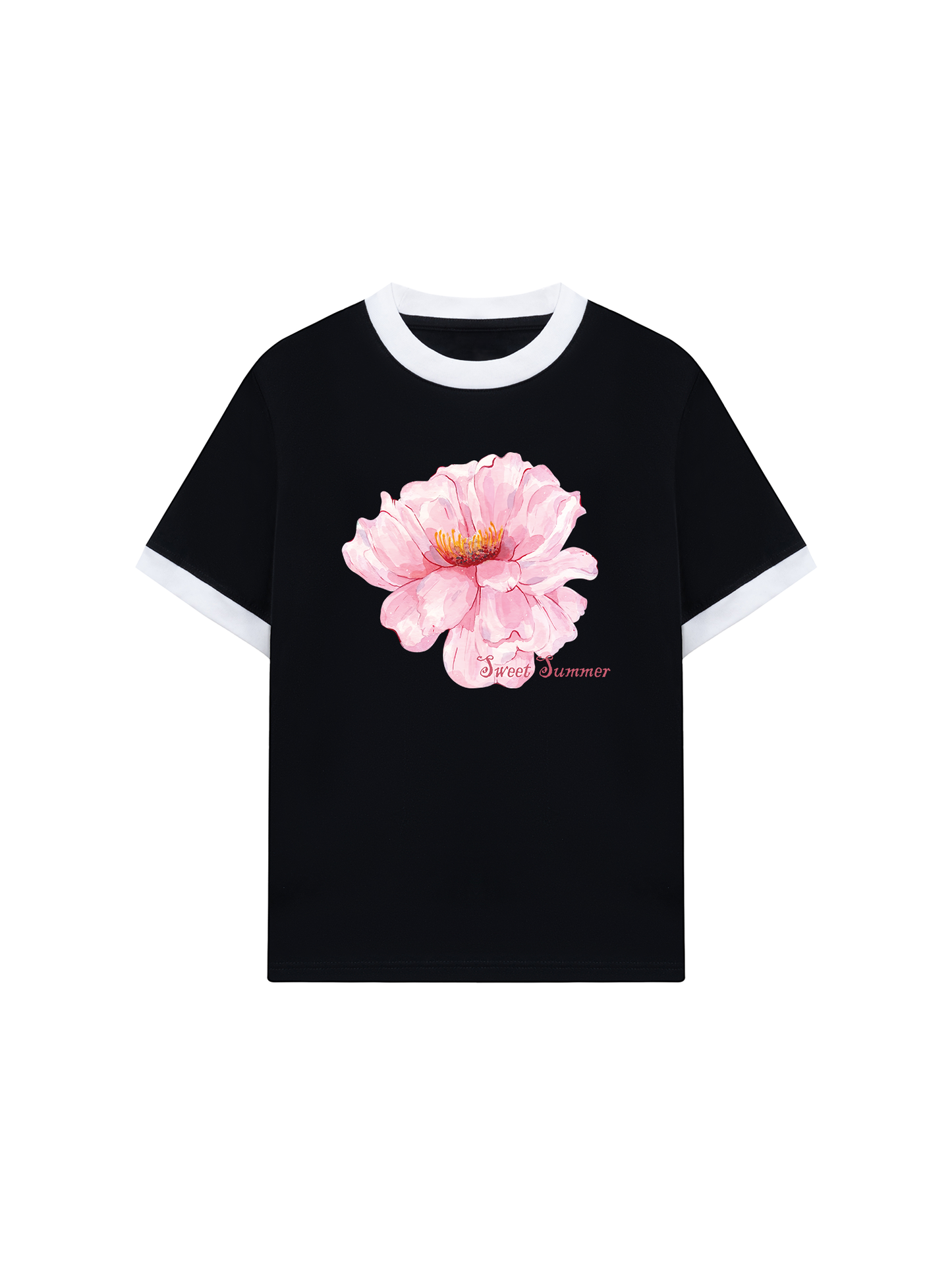 Áo Thun Ringer Relaxed Fit Sweet Summer