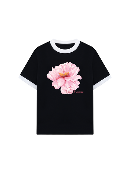 Áo Thun Ringer Relaxed Fit Sweet Summer