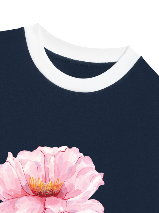 Áo Thun Ringer Relaxed Fit Sweet Summer
