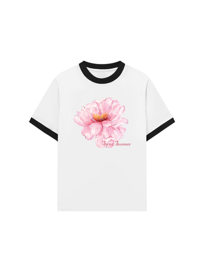 Áo Thun Ringer Relaxed Fit Sweet Summer