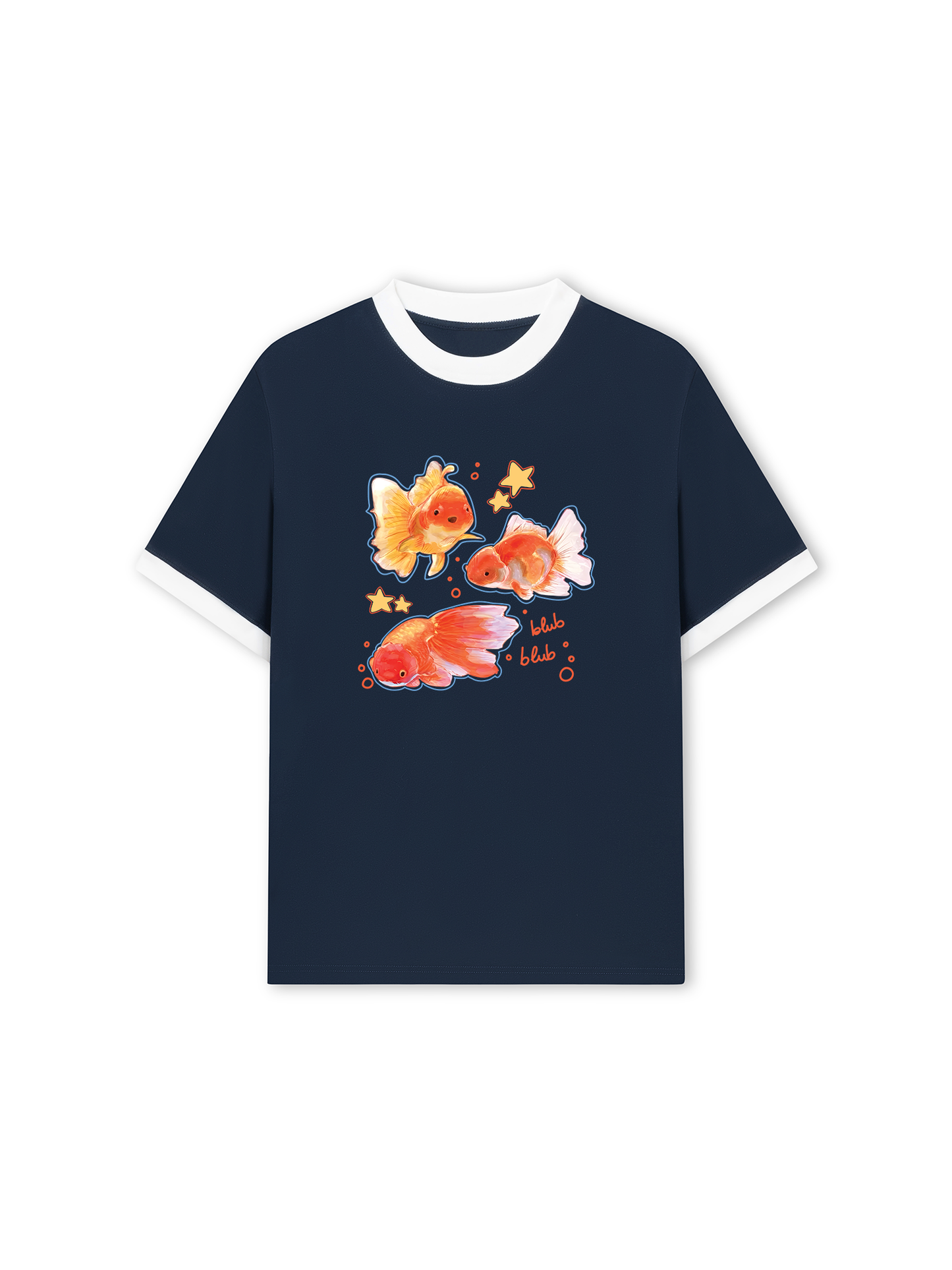 Áo Thun Ringer Relaxed Fit Blub Blub