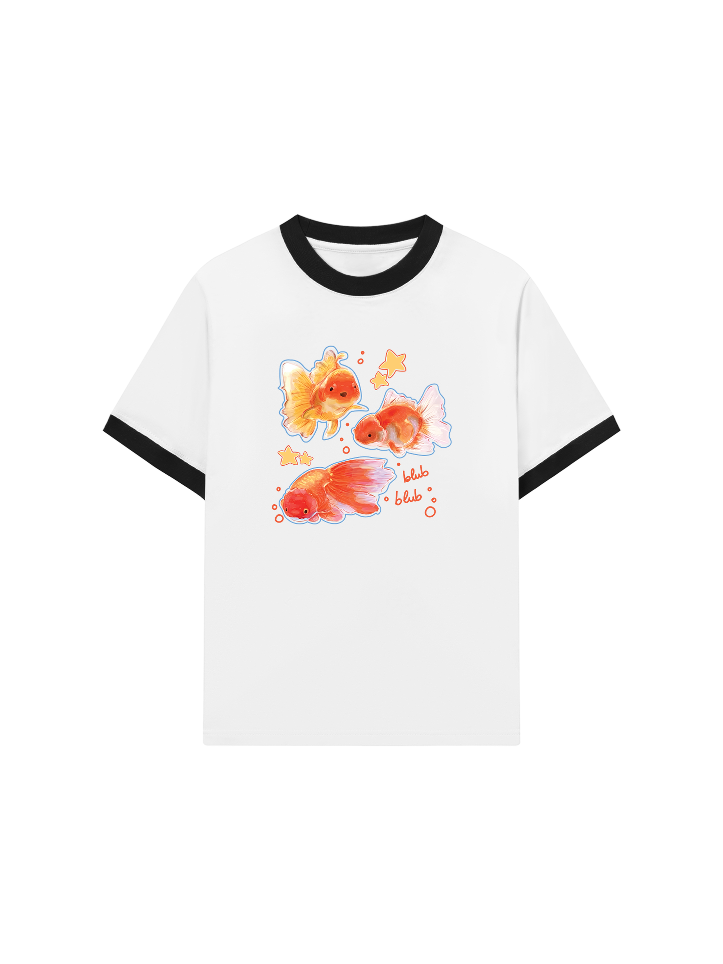 Áo Thun Ringer Relaxed Fit Blub Blub