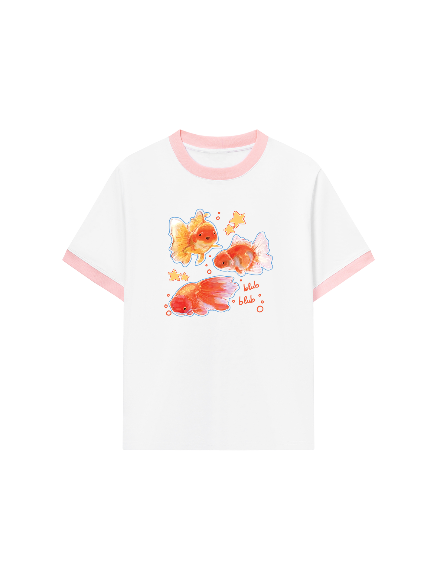 Áo Thun Ringer Relaxed Fit Blub Blub