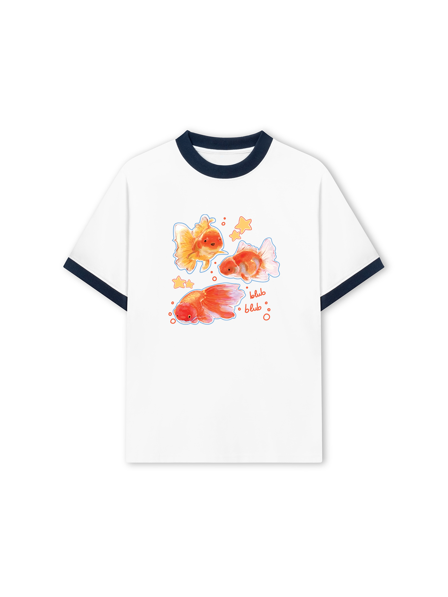 Áo Thun Ringer Relaxed Fit Blub Blub