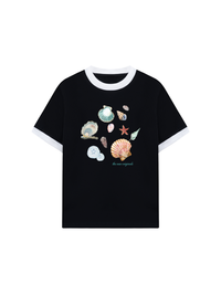 Áo Thun Ringer Relaxed Fit Born To Beach