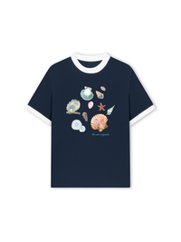 Áo Thun Ringer Relaxed Fit Born To Beach