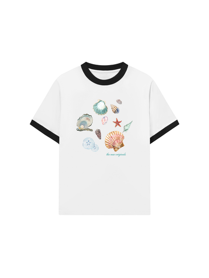 Áo Thun Ringer Relaxed Fit Born To Beach