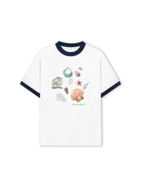 Áo Thun Ringer Relaxed Fit Born To Beach