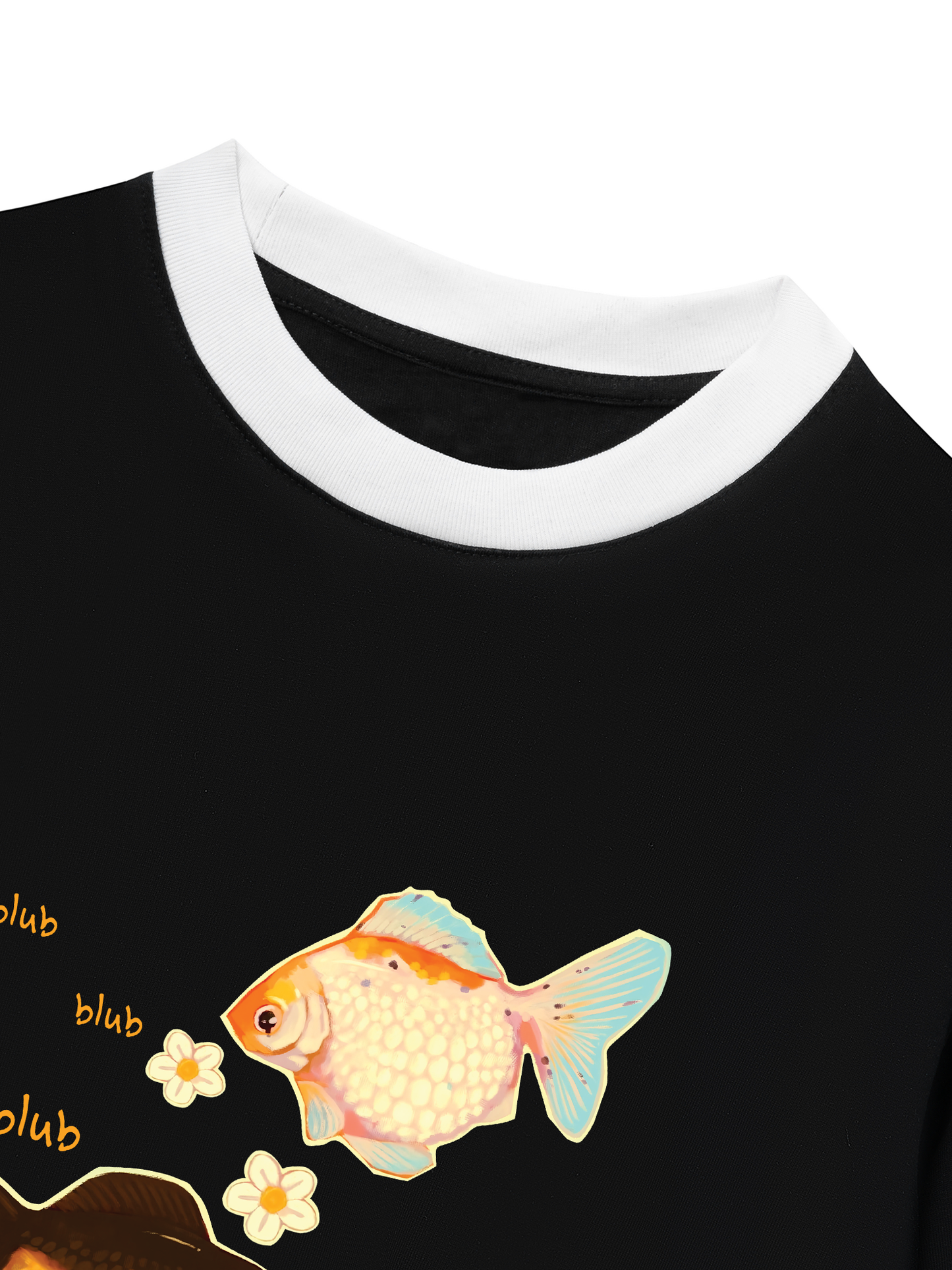 Áo Thun Ringer Relaxed Fit Little Goldfish